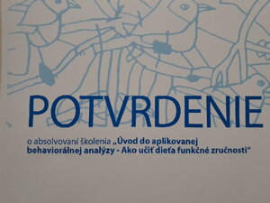 ÚVOD DO APLIKOVANEJ BEHAVIORÁLNEJ ANALÝZY – Ako učiť  dieťa funkčné zručnosti